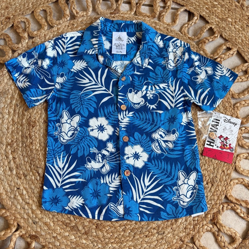 Disney Hawaiian Kids Shirt